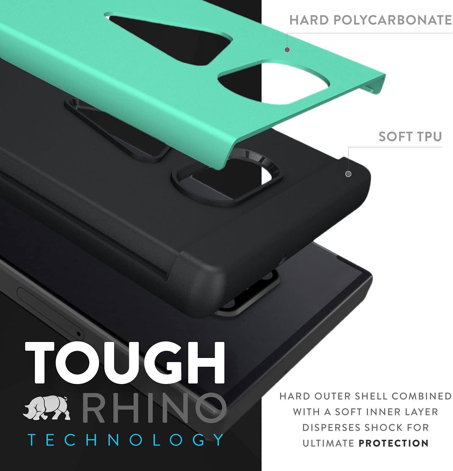 TUDIA Merge Designed for Razer Phone 2 Case, Dual Layer Phone Cover Case for Razer Phone 2 (Mint)