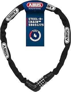 Abus Steel O-Chain 5805C Combination Lock, Security Level 4