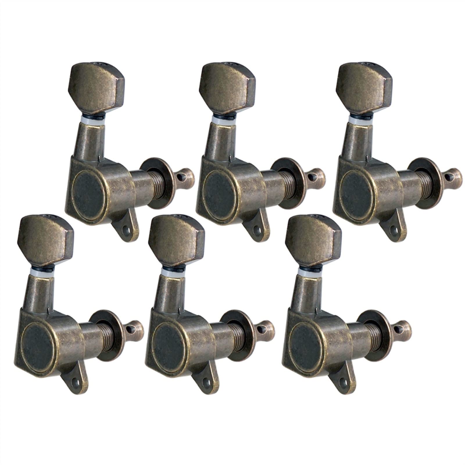 Tuner Mechaniken Knöpfe 6 Teile 6R Tuning Pegs Tuner Maschinenköpfe Für Akustische Elektrogitarren