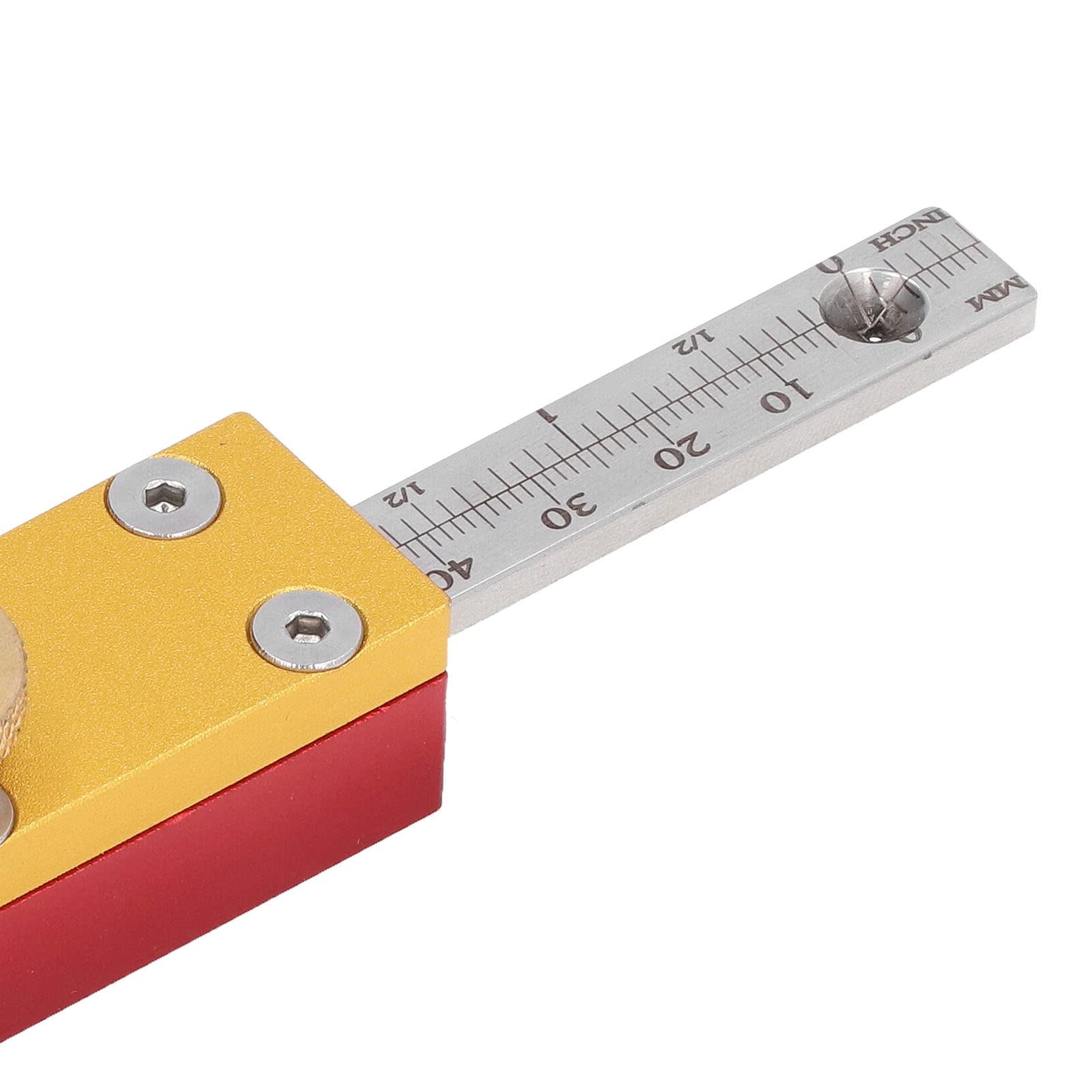 Fafeicy Strumento per Incisione su Legno con Tracciatore a Rotella, | Scriba Ad con Scala Scorrevole da 200 Mm, Multifunzionale per Misurare Cerchi, Linee e Altezze, Ideale per Legno,