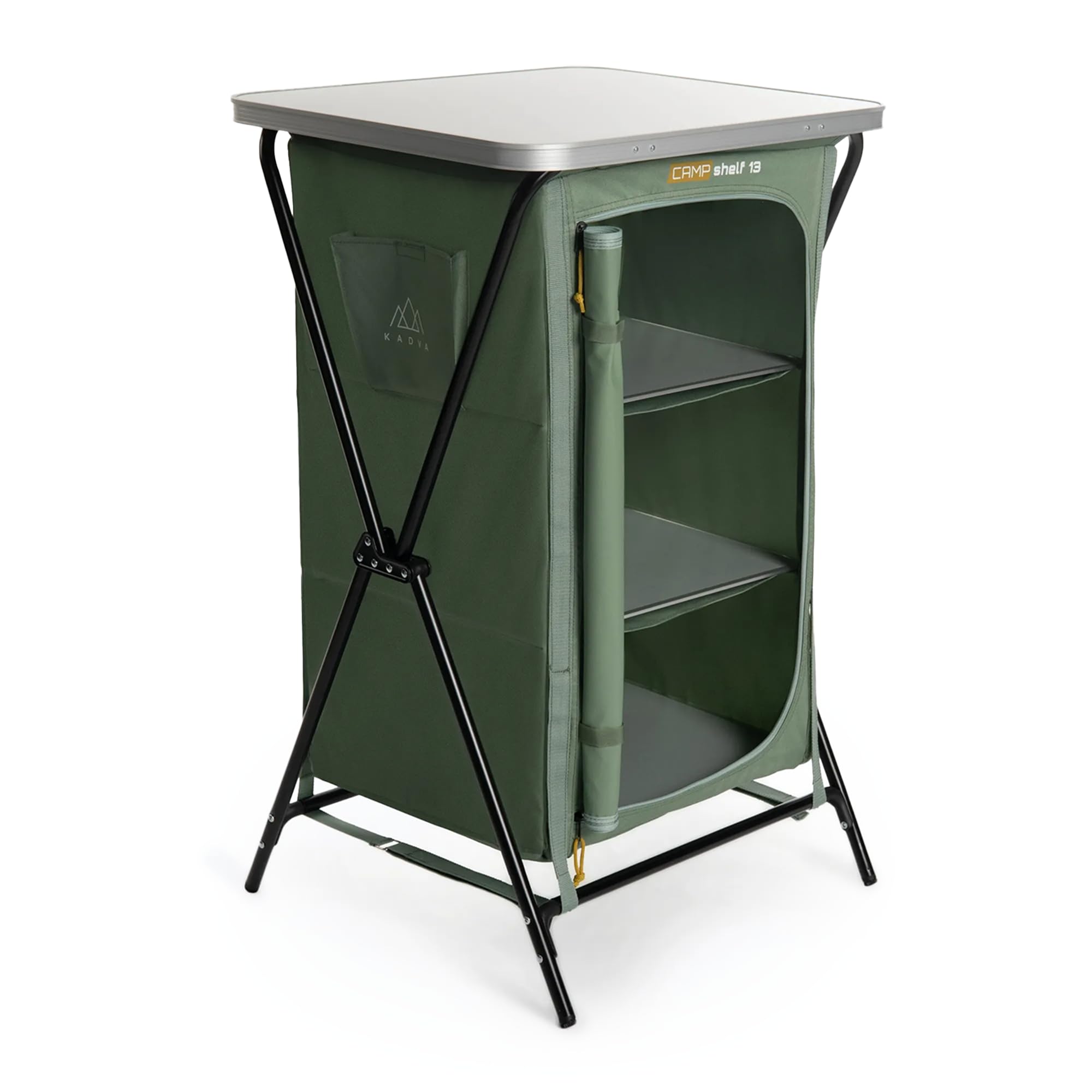 KADVA Mobile da Campeggio CAMPShelf 13 50x60x98 cm Credenza da Campeggio Materiali Durevoli Leggera Stabile Facile da Montare