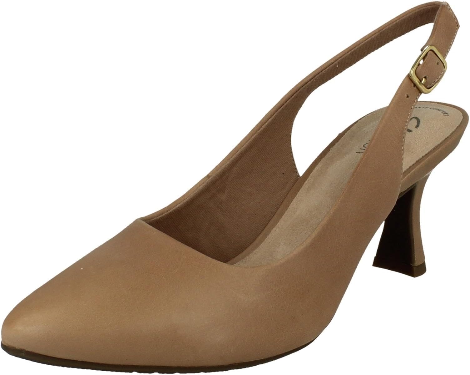 Clarks - Womens Kataleyna Step Shoes, Color Warm Beige, Size: