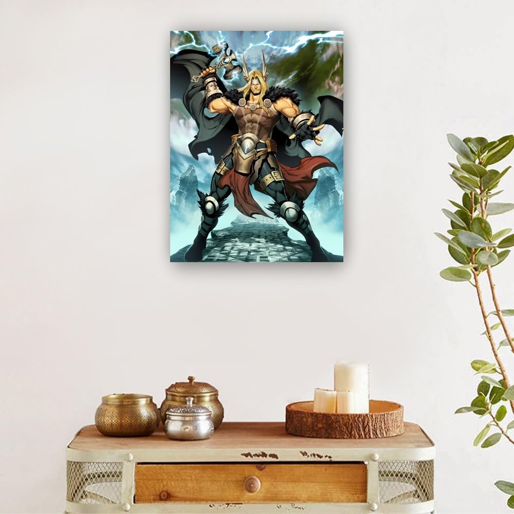Amazon.com: Binyeen Nordic Mythology Wall Art Thor Poster Thor