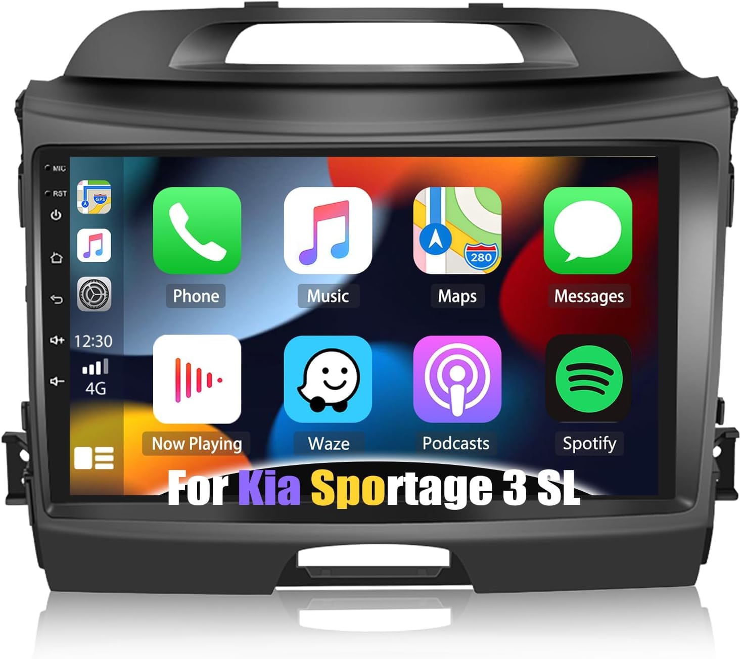 1+32G CAMECHO Android 13 Car Stereo Fits for Kia Sportage 2010-2015, Built-in Carplay Android Auto, 9" 2 DIN Bluetooth Support GPS Sat Nav HiFi FM Steering Wheel Control WiFi + Reverse Camera