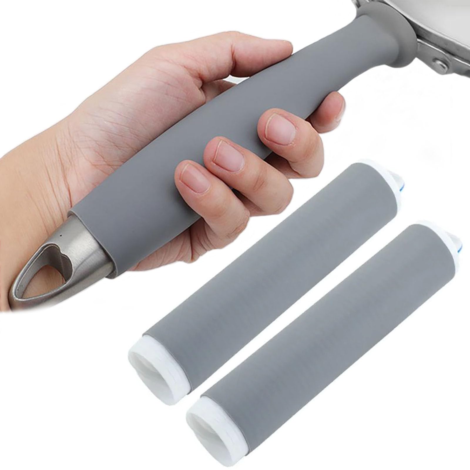 Support de poignée en silicone premium résistant à la chaleur pour poêles et fours de cuisine