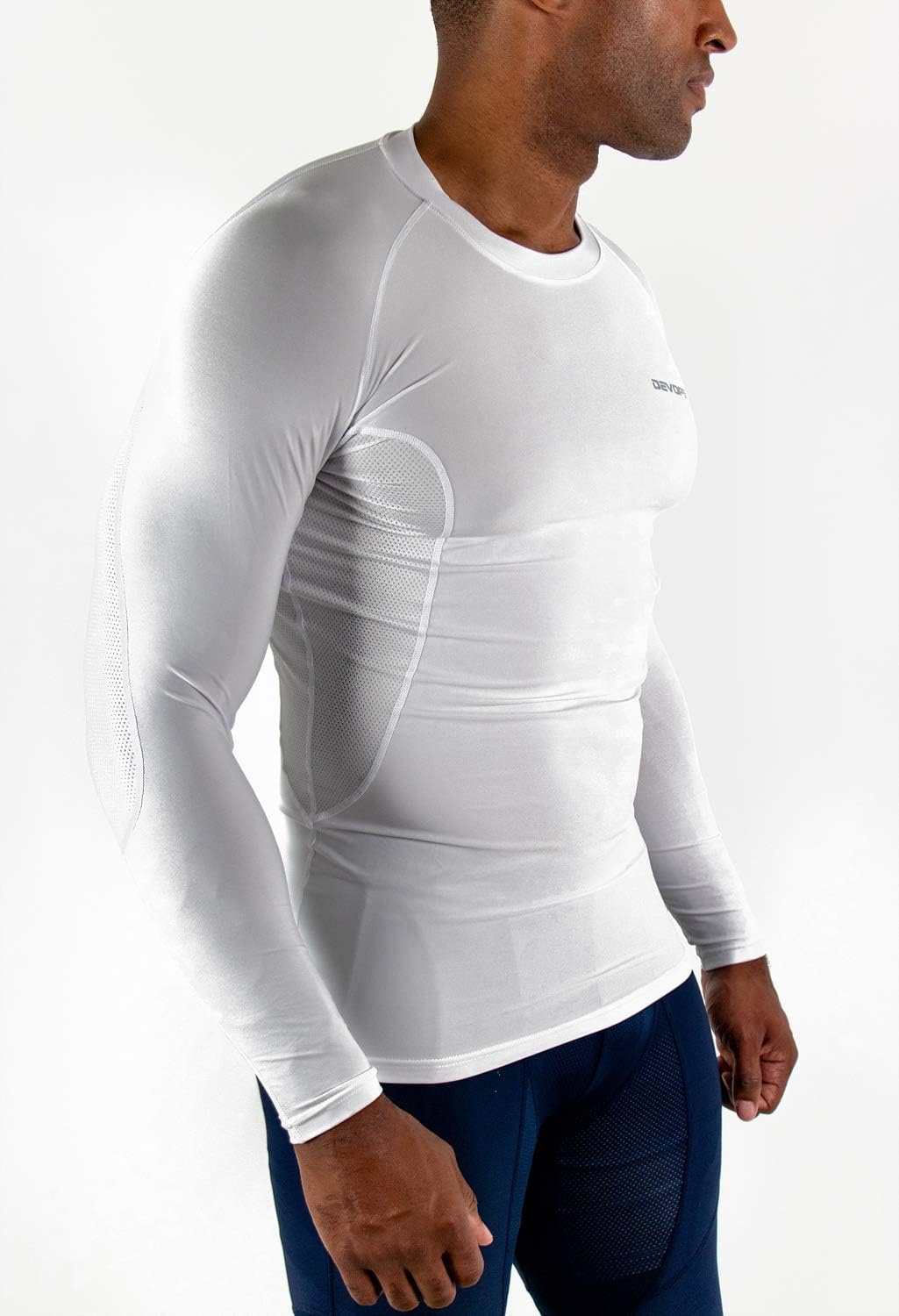 DEVOPS 3 Pack Men's Long Sleeve Compression Baselayer Workout Shirts - Image 2
