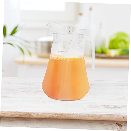 Miniatura 5 de Jarra acrílica de plástico transparente, jarra de agua para nevera con tapa, jarra de té helado, jarra de café para bebidas, jarra de leche para