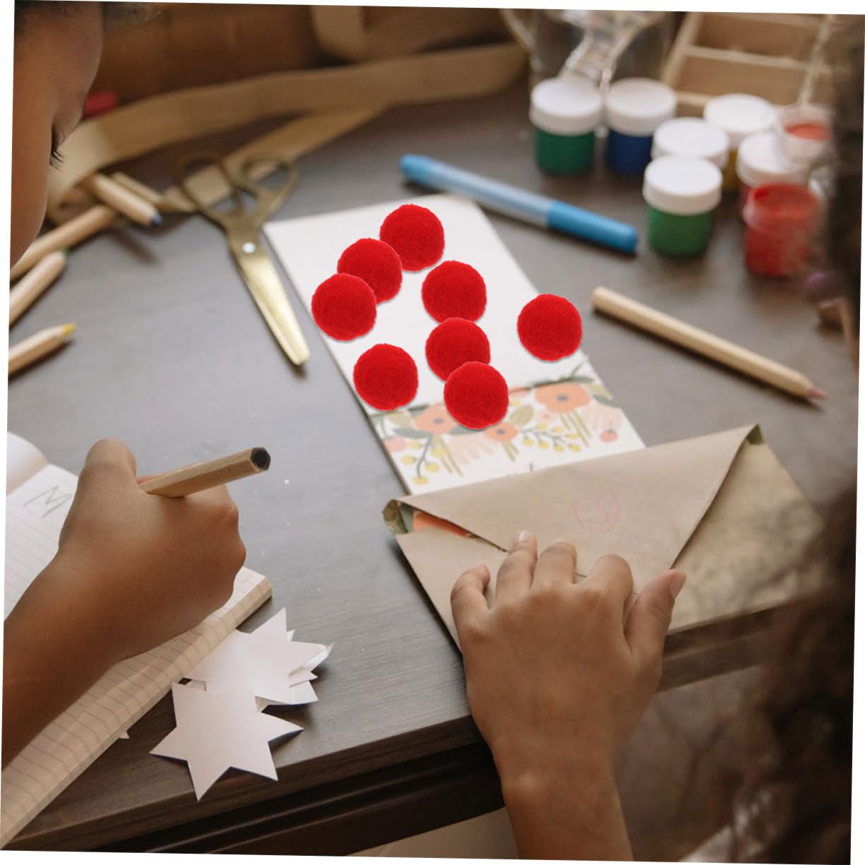 Pompones Pequeños para Manualida de S Creativas para Niños, 600 Piezas