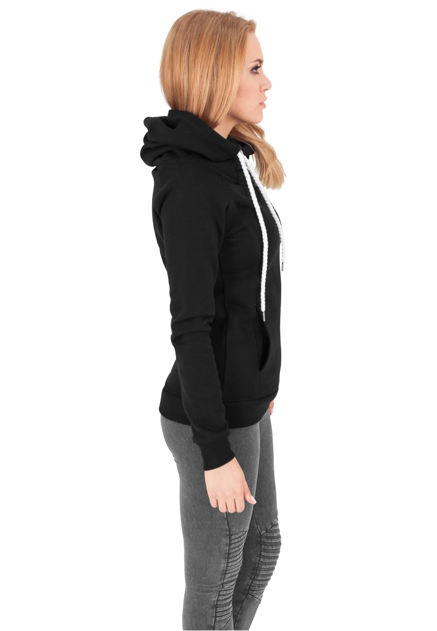 Urban Classics Damen Ladies Raglan High Neck Hoody