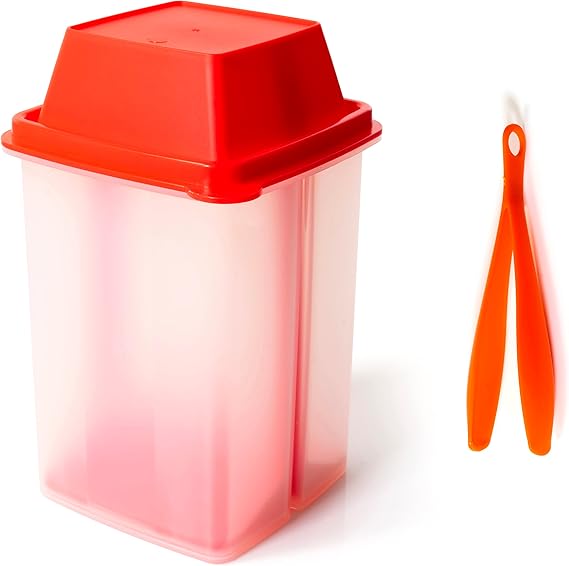 BloxBerry Pickle Jar with Strainer Insert Plastic Leak Proof Food