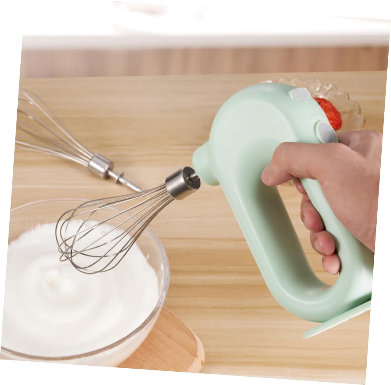 1set Electric Mixer Handheld Baking Tool for Whipping Mixing Eggs and Cream Ergonomic Design for Easy One-hand