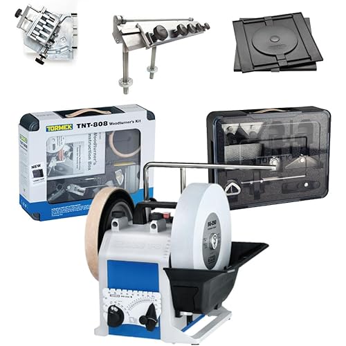 Tormek Ultimate Plus Kit (T-8 ORIGINAL + HTK-1006 + TNT-808 + SVH-320 + DBS-22 + RB-180 Rotating Base) For hand tools, woodturning, drill bits and planer blades (US Version)