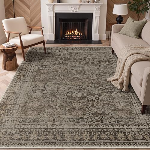 GENIMO 5x7 Area Rug Machine Washable Boho Rug for...