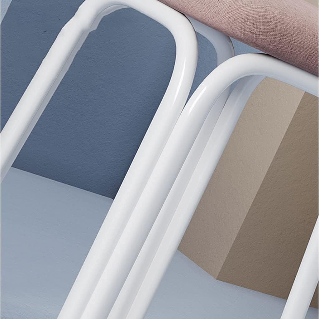 Minimalist Fashion Creative Creative Dining Table High Stool Bench, Household Square Stool Dining Chair for Living Room/Bedroom/Home/Diningcasual/Gray