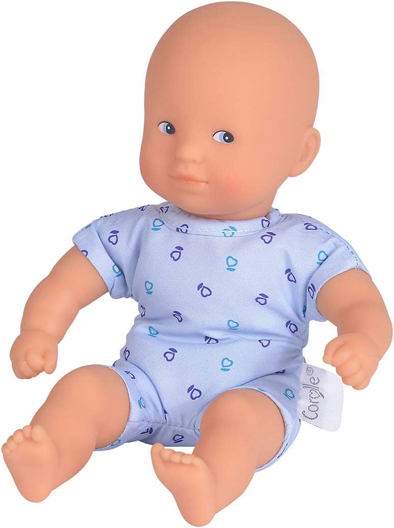 Corolle Mini Calin Soft Baby Doll - Blue - 8" Soft-Body Doll, Vanilla-Scented, for Kids Ages 18 Months and up