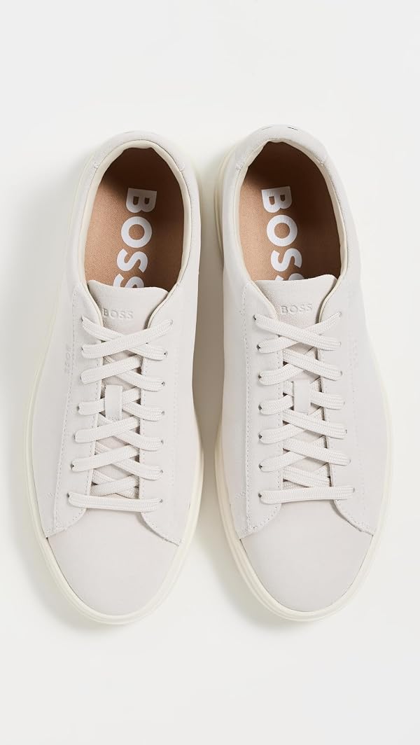 BOSS Kieran Low Profile Sneaker Oyster White 11 by BOSS - Image 4