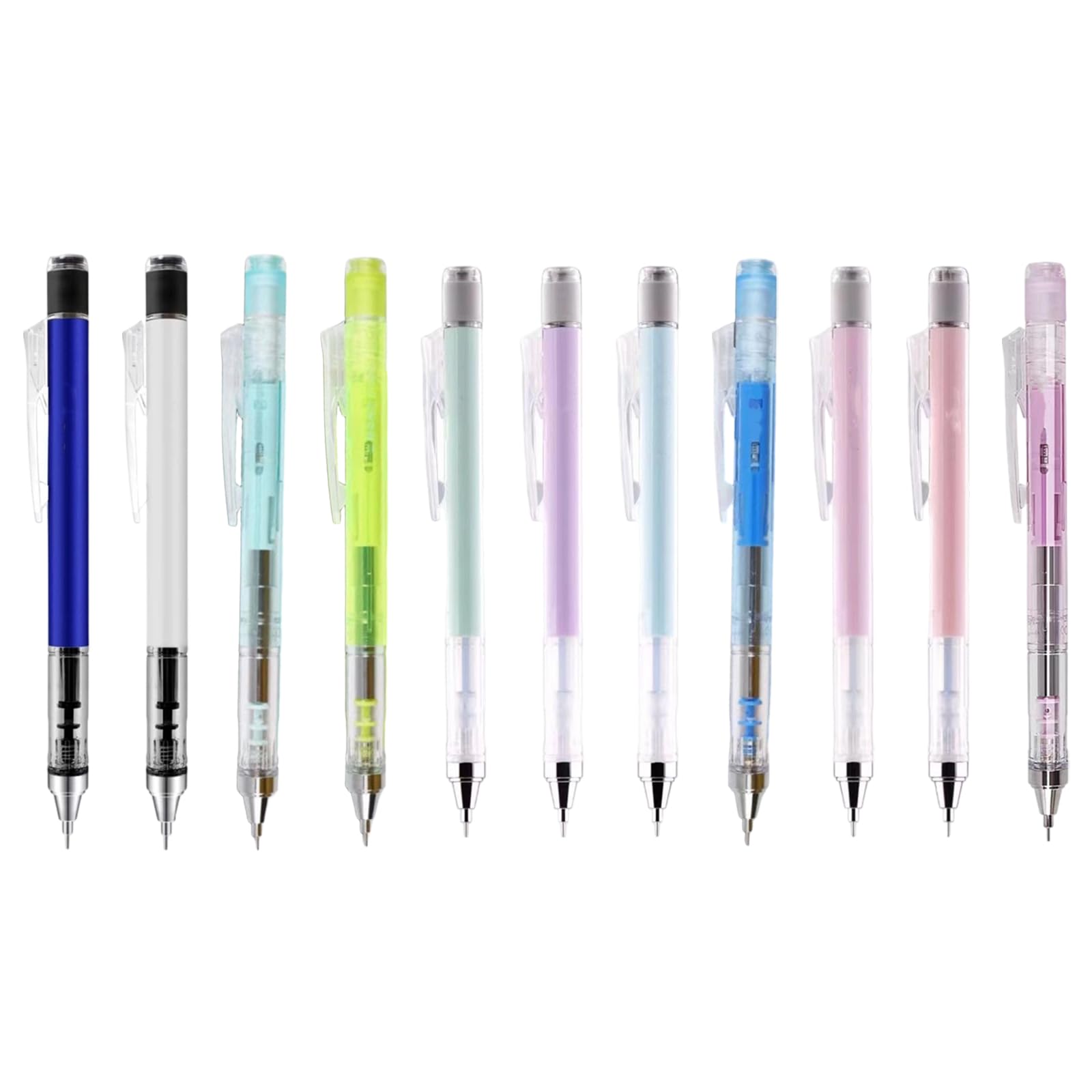 Matite Meccaniche BAZIC 0.5 Mm – Confezione Da 24 – Impugnatura Morbida E Gomma Senza Lattice – Ideali Per Scuola, Ufficio, Disegno - 5