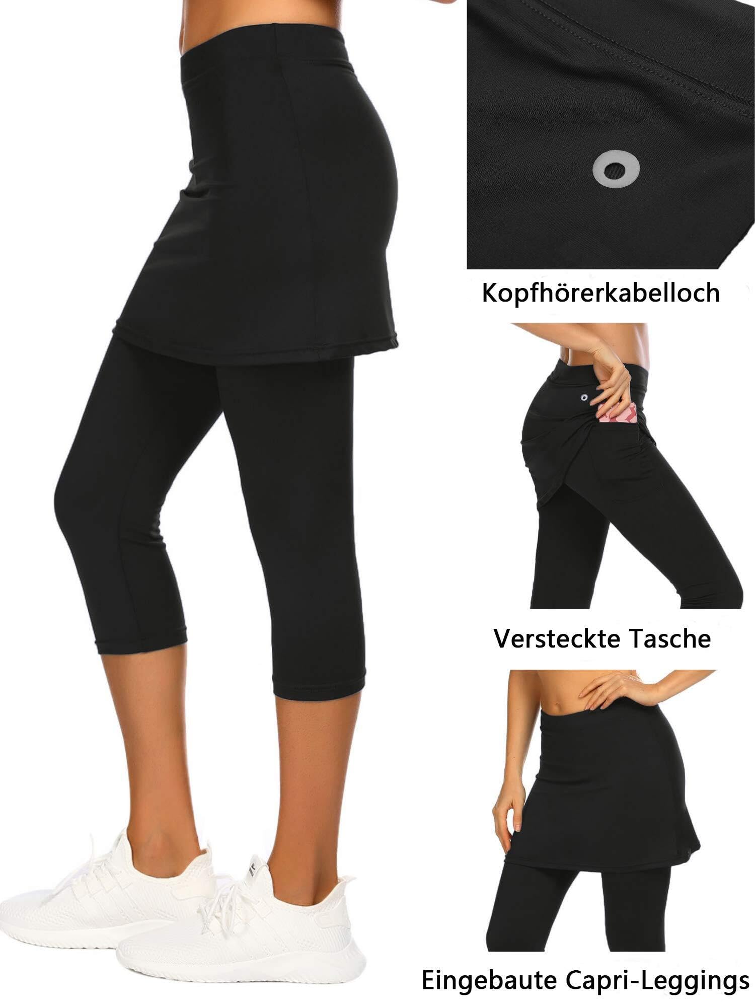 Falda pantalón deportiva para mujer correr tenis leggings con falda