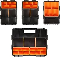 Vista 5 de TCE Caja de herramientas organizadora de piezas, caja de herramientas de almacenamiento versátil y duradera para pernos, tornillos, clavos, tuercas