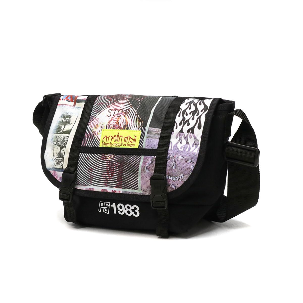 Manhattan Portage MP1605JRPS Casual Messenger Bag JR Peter Sutherland Black Authentic Messenger Bag