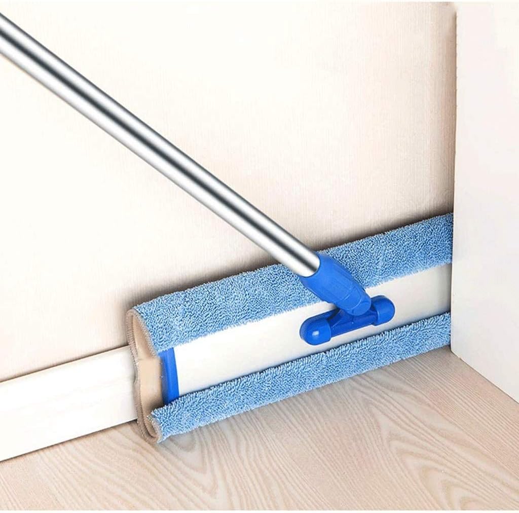 HBJWOV Professional Microfiber Mop for Hardwood, Laminate, Tile Floor Cleaning, Stainless Steel Telescopic Handle，Reusable Flat Mop