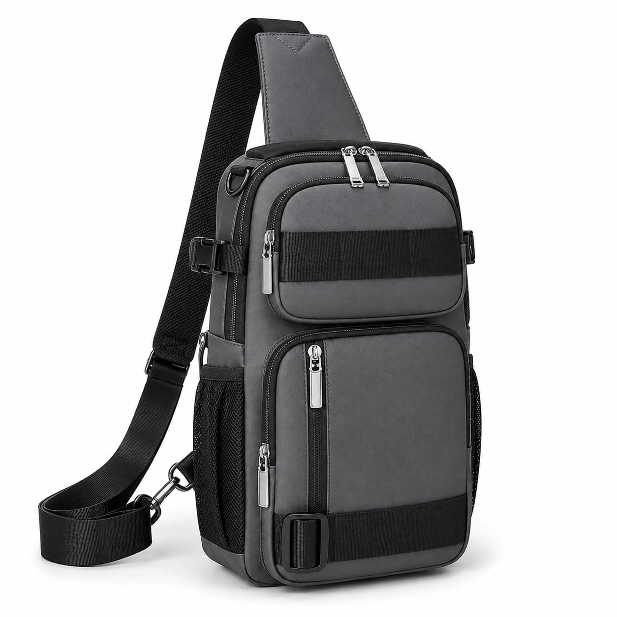 Walizza Lifestyle Backpack for Men & Women– Crossbody Sling Bag for Travel, Cycling & Hiking | Waterproof Shoulder Bag with Compartment and Zipper Pockets (Navy Blue)