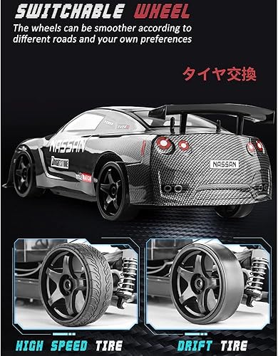 Miniatura 3 de Coche de carreras RC a escala 110, auto de carreras RC Drift de 70 KMH, control remoto de alta velocidad para niños y adultos, súper rápido RC Sport