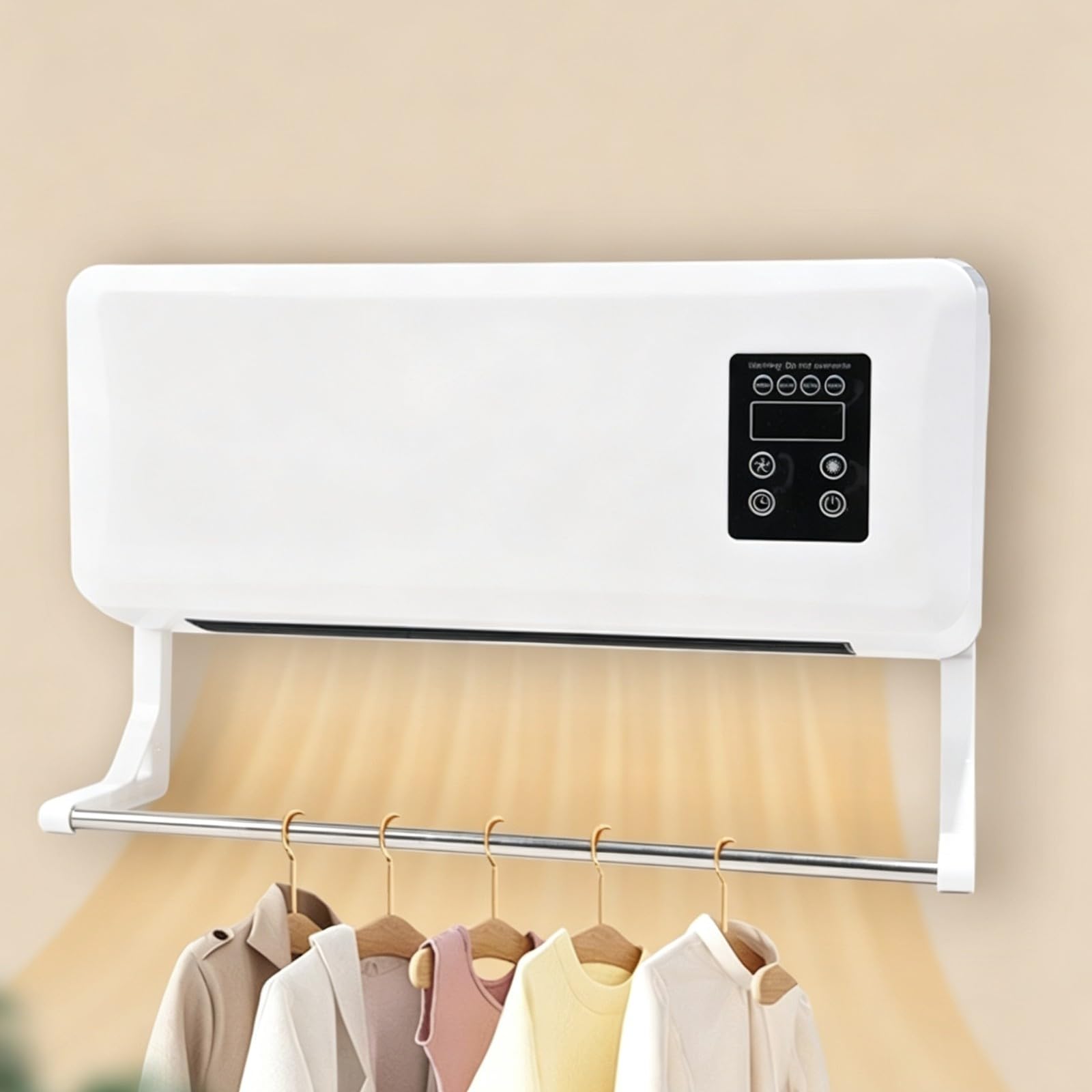 Chauffage Électrique Sèche-Linge | Barre Séchage Intégrée, Conception Murale Compacte, pr Chambre