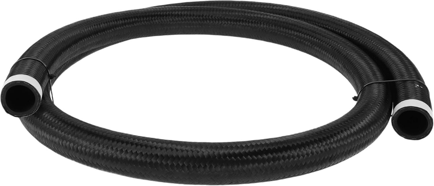 6.5ft AN20 Fuel Line Hose 20AN Vacuum Hose Automotive Fuel Hose 6.5ft 1.1"ID 1.4"OD Black CPE Rubber,Nylon Braided