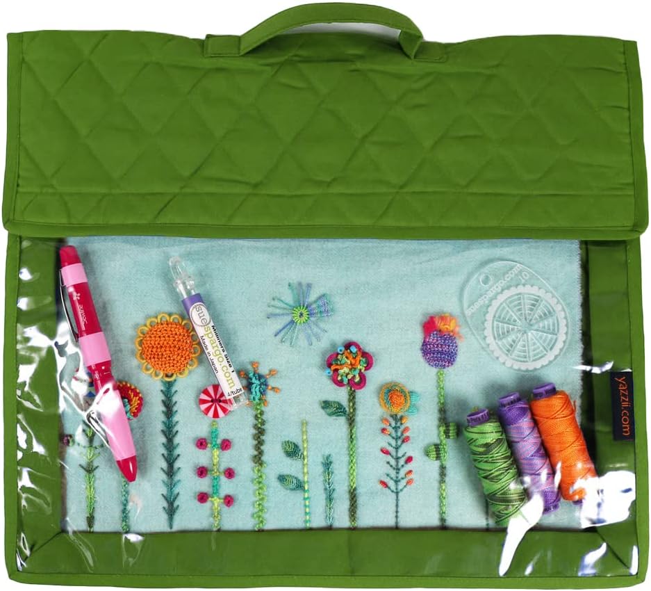 Yazzii Crafts Project Folder - Arts & Crafts Storage Bag Organizer - Portable & Multifunctional Crafts Storage Organizer for Sewing, Embroidering, Crocheting, Knitting & More
