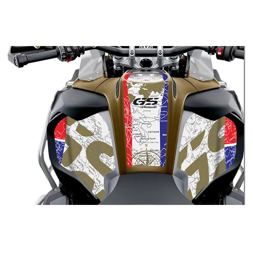 Tampon Réservoir Essence Moto Protection Anti-Rayures Pour BMW R1200GS R1250GS (Bleu)