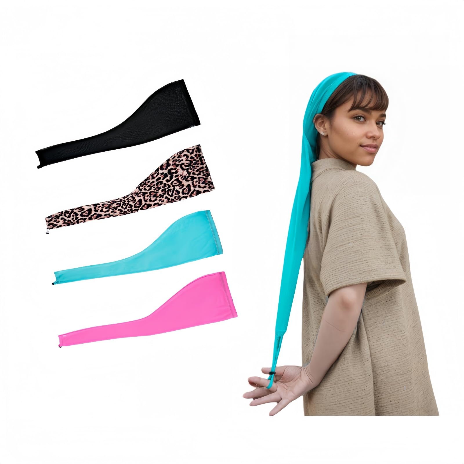 Roaming 28”Hair Weave Sleeve for Locs – Extra Long Hairsleeve for Braids, Dreadlocks & Twists – Breathable Loc Sleeve for Women – Stretchy, Reusable,