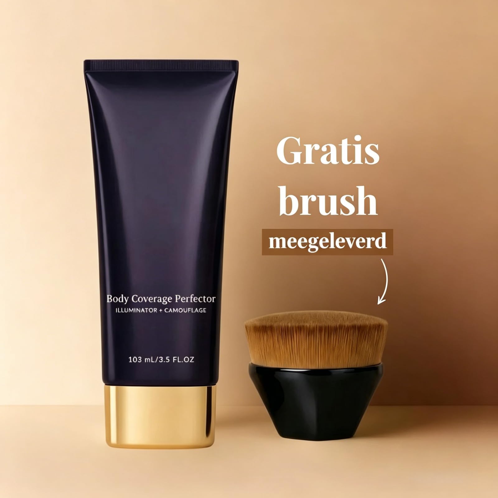 Heroka Nudaskin Body Coverage Concealer Fair Körper Camouflage Make-up für Beine und Körper, wasserfest, natürliches Finish (04 Natuurlijk beige)
