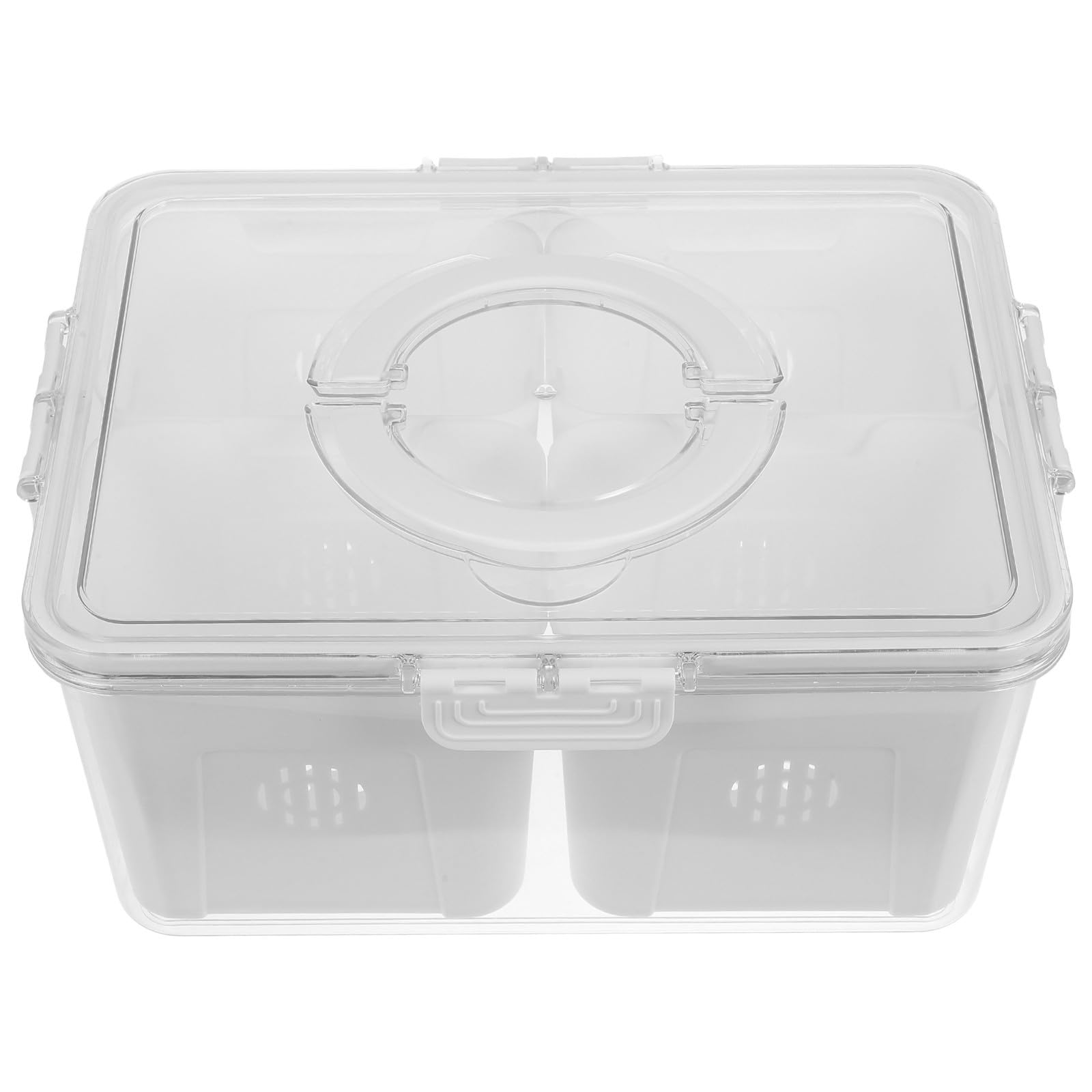 TOYANDONA Contenitore Conservazione Alimenti in Ermetico Riutilizzabile per Plastica Design Multi-scomparto, Robusto Facile da Pulire di Verdure e Frutta in Frigorifero