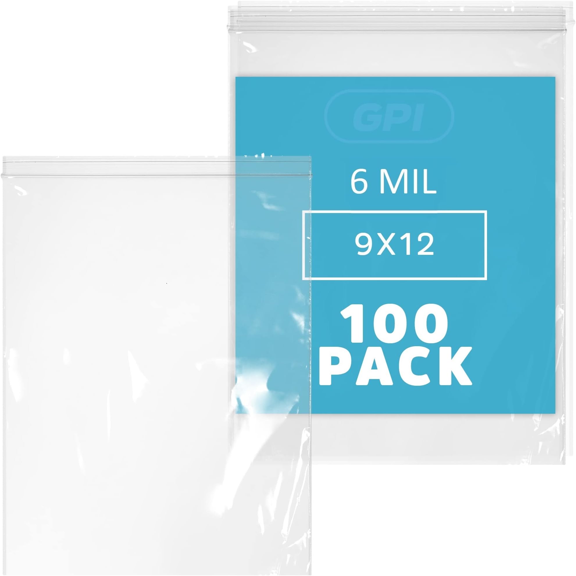 Levex - 6" X 9" (100 Count) 4 Mil Heavy Duty, Strong & Durable Clear Reclosable Zip Plastic Poly Bags With Resealable Lock Seal Zipper For Travel, Storage, Packaging & Shipping - View #3