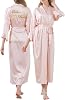LONG Satin Robe for women Bride and Bridesmaid Dressing robe for Wedding Party 6052