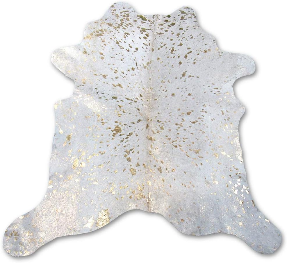 Deluxe Small Cowhides Small Accent Rug White Calf Skin