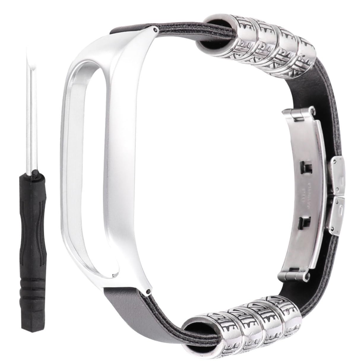 Uonlytech 3 Correas De Reloj De Metal Elegantes Correa De Muñeca Con Marco Plateado Para Reemplazo