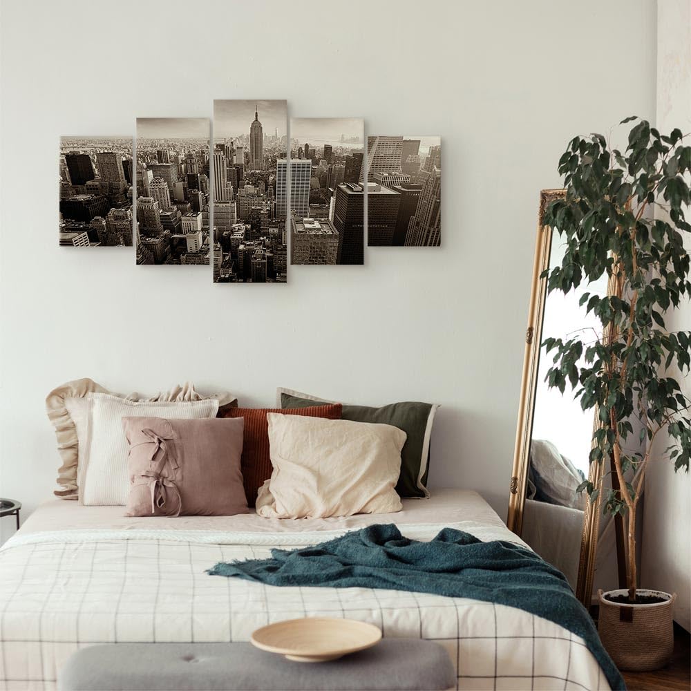 B&D XXL Quadro Su Tela 120x40 Cm: Stampa Moderna Per Soggiorno E Camera Da Letto - Colori Intensi E Telaio In Legno - C-B-0053-b-a