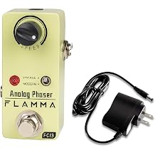FLAMMA FC13 Phaser Guitar Pedal with 9V 300mA Power Supply