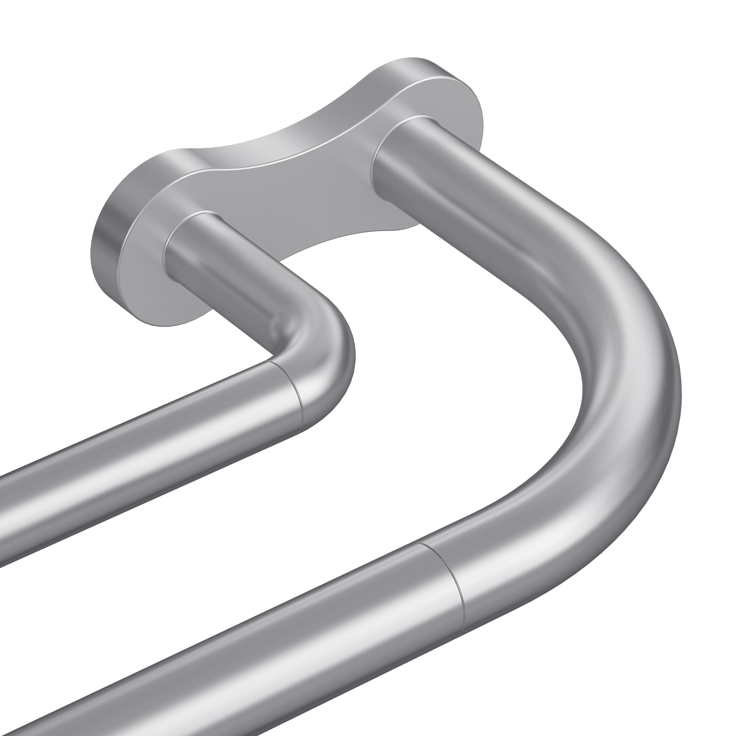 Photo 1 of Wolistsa Double Curtain Rod 34-124 Inch Silver