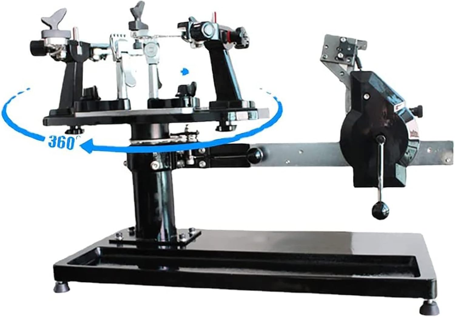 Desktop Hand Crank Stringing Machine, Dual Purpose Stringing Machine for Badminton Racket and Tennis Racket, 360-degree Turntable for Easy Operation