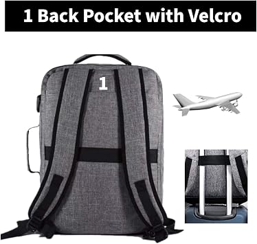 TLZC 30L Flight Approved Weekender Carry-On Laptop Travel Backpack, 18 Inch Business Cube Handbag with Shoulder Strap and Funcitional Pockets Luggage Bag Suitcase Backpack