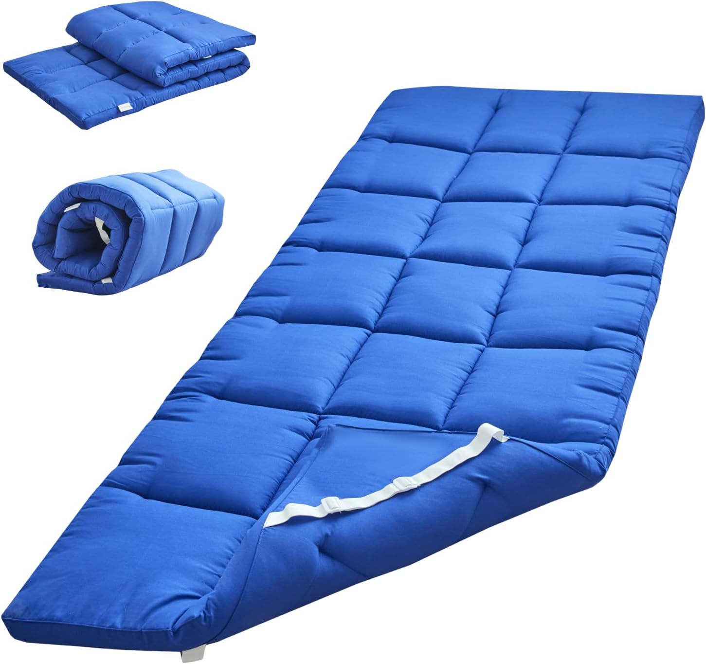 Lightweight Quilted Cot Pad for Camping - Soft Comfortable Sleeping Mattress Topper