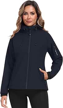 Blouson De Ski Grande Taille Pour Femme Imperméable Coupe-vent Amovible
