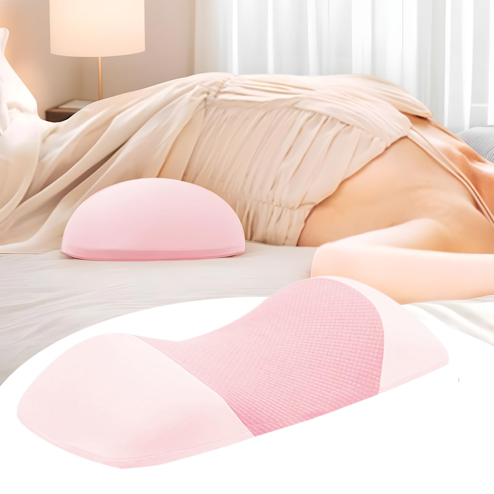 Oreiller de Soutien Lombaire pour Dormir – Oreiller de Sommeil | Coussin Ergonomique en éponge Respirante pour soulager la Pression pour Avion, Voyage, Danseur, Fauteuil Roulant, siège de méditation