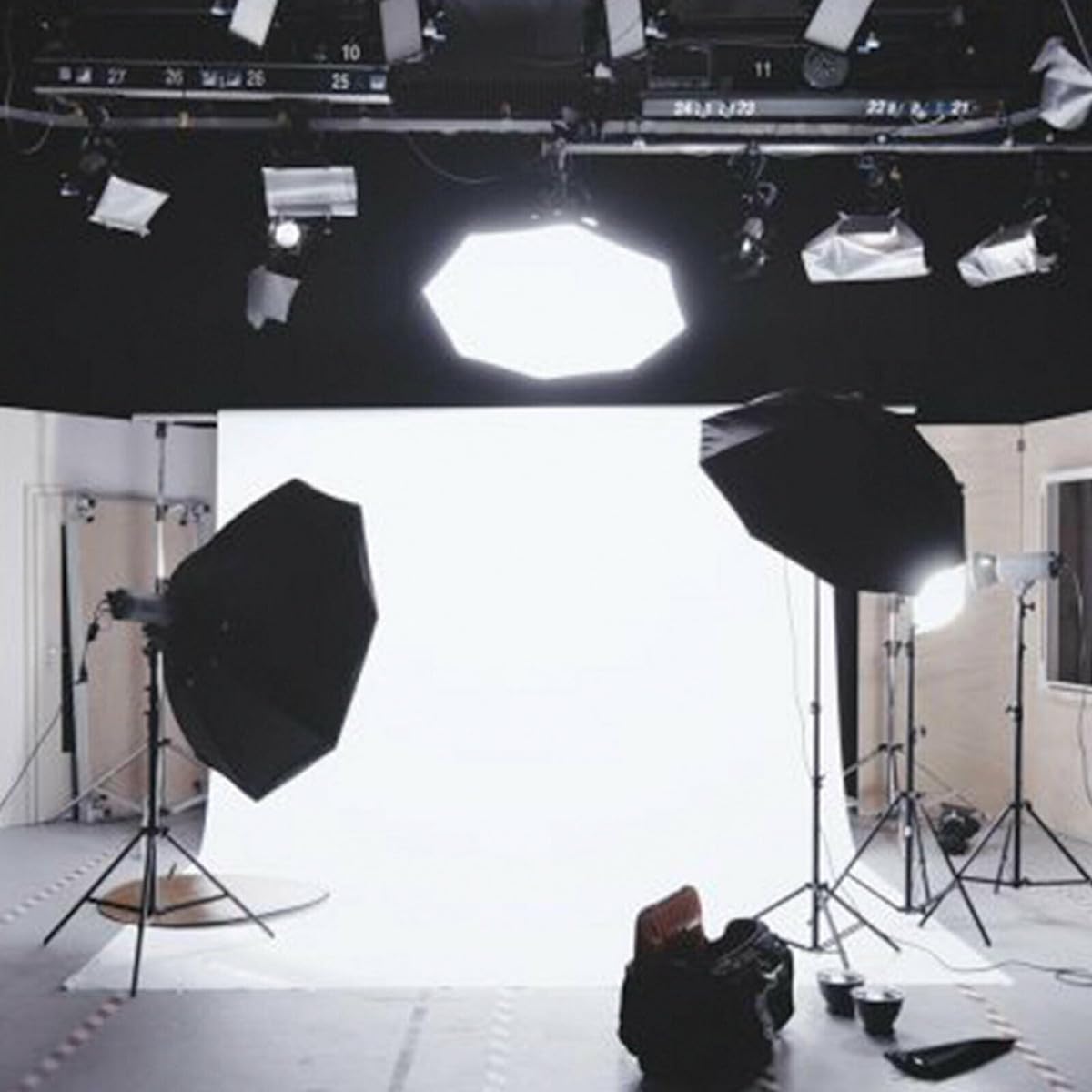 Lurrose Sfondo per Bianco M e Multiuso Fotografico 1,5x2 Misto Studio Fotografico, Fotografia Decorazione Parete