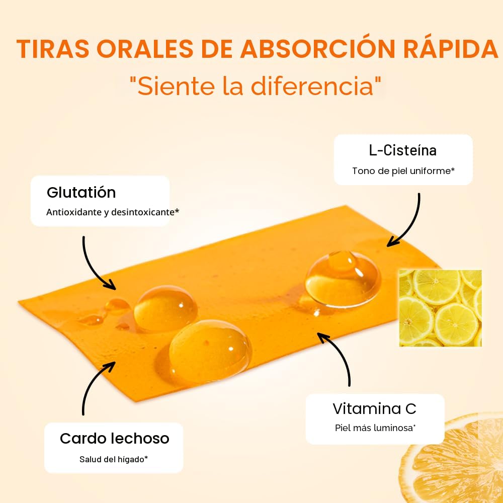 ESTHER FORMULA Tiras de Glutatión Liposomal (284mg×30) Glutatión Directo, Apoyo Antioxidante, Absorción Mejorada, Iluminación de la Piel | Película de Belleza – Suplementos Coreanos | Fabricado en EE