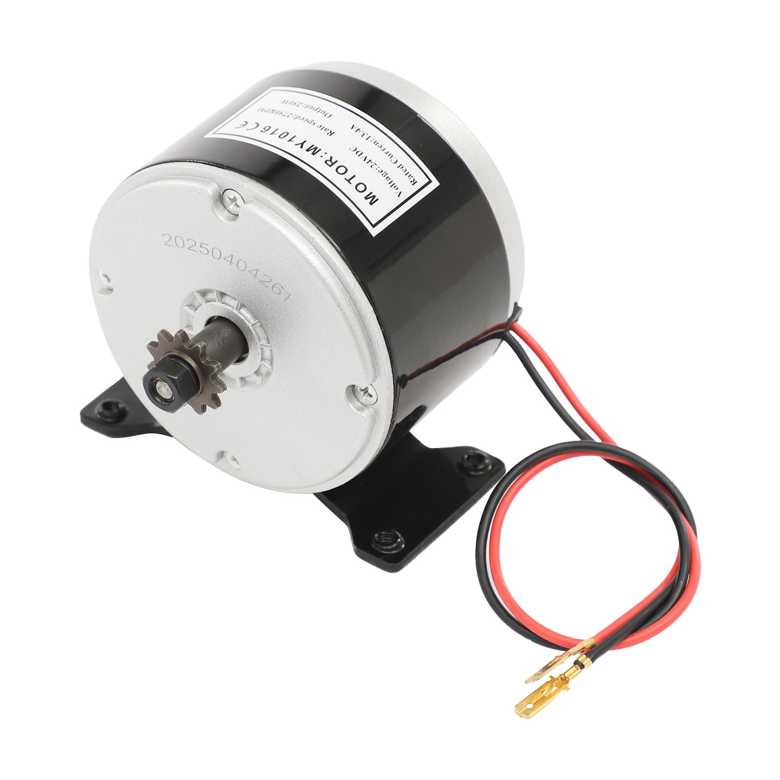 Elektryczny silnik szczotkowy, szczotkowany silnik o dużej prędkości, odwracalny, do rowerów elektrycznych, skuterów, e-skuterów, gokartów, 250 W, 24 V DC