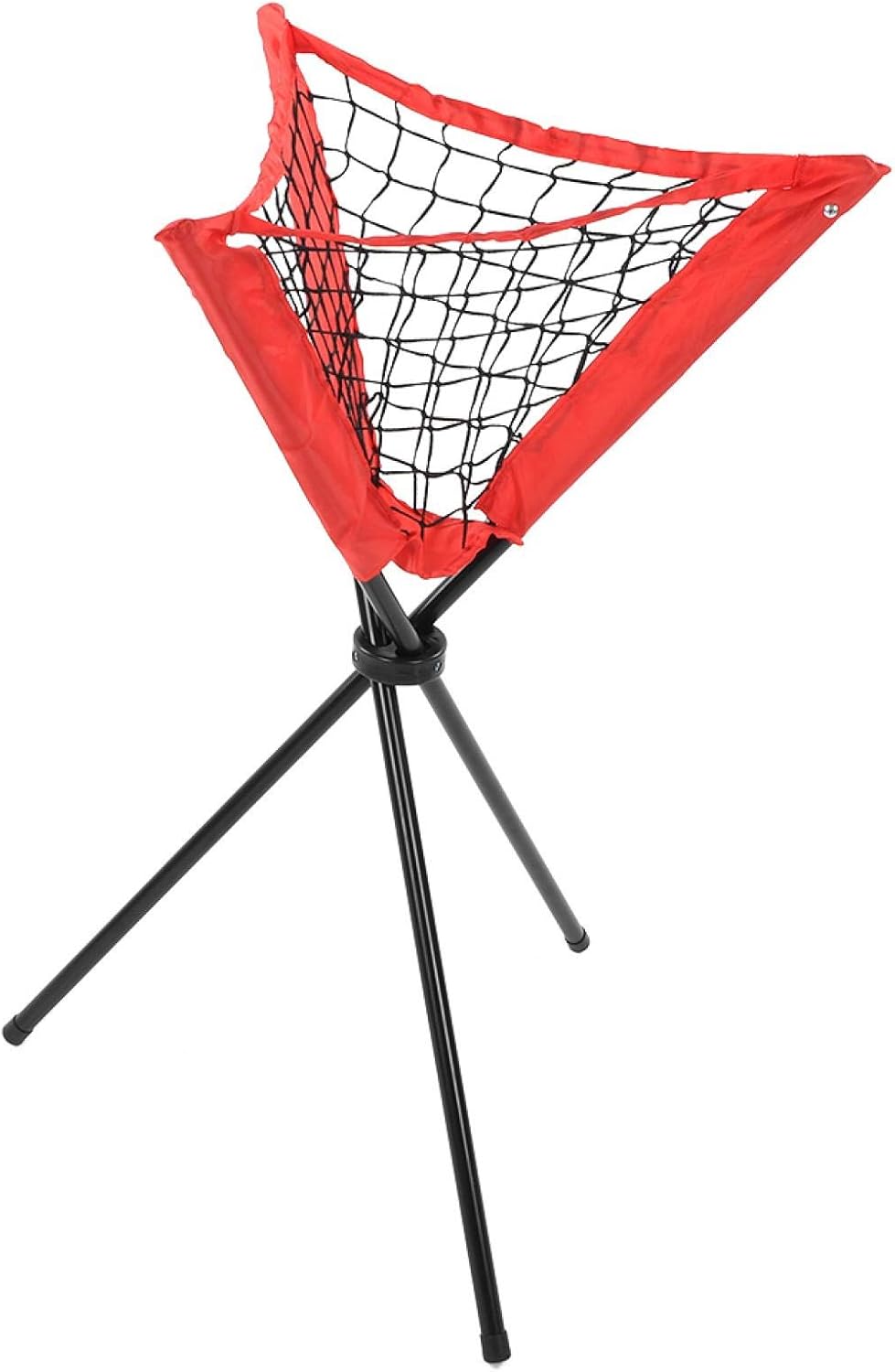 Baseball Practice Net, Powder‑Coated Folding Frame, Oxford Cloth, Triangle Set Ball Net Bag, for Practicing, Throwing Trainers Playing